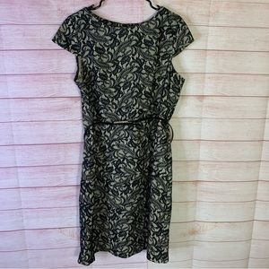 Alyx Black Lace Career Work‎ Dress with Belt Sz14